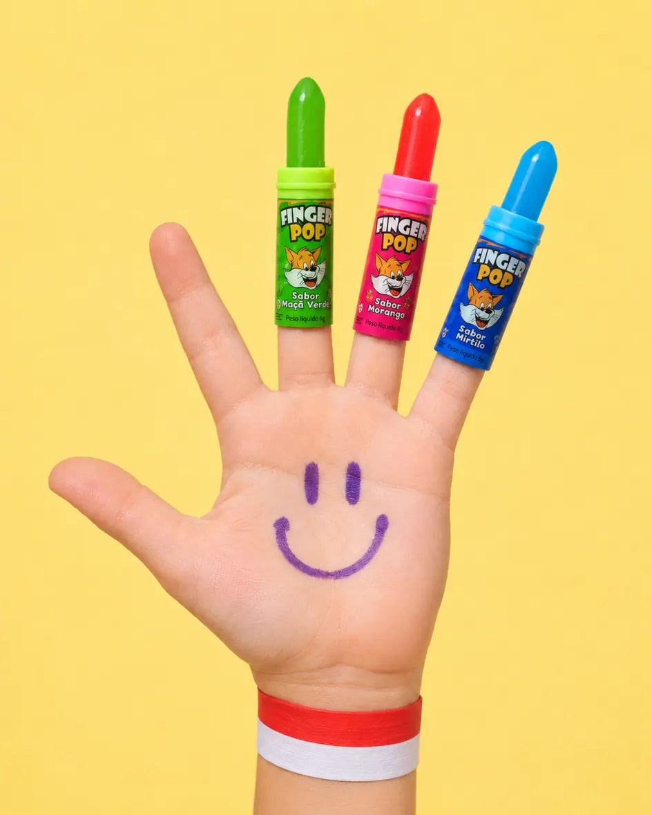 Mãos com Finger Pop
